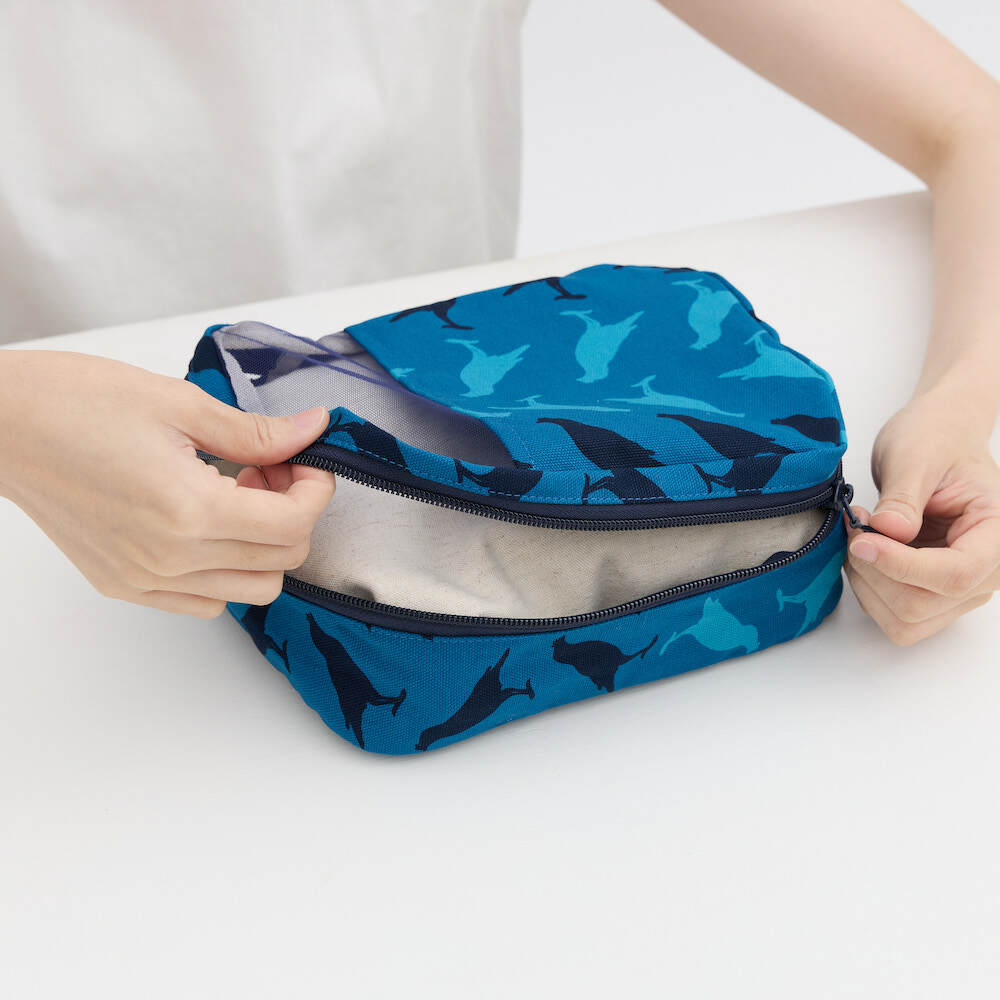 Packing Cube/Crested Myna No.5/Dark Lake Blue