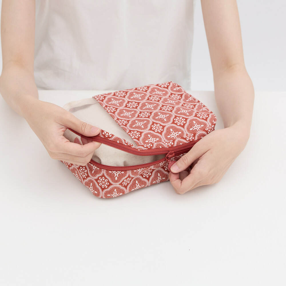 Packing Cube/Begonia Glass Pattern/Lady Rouge