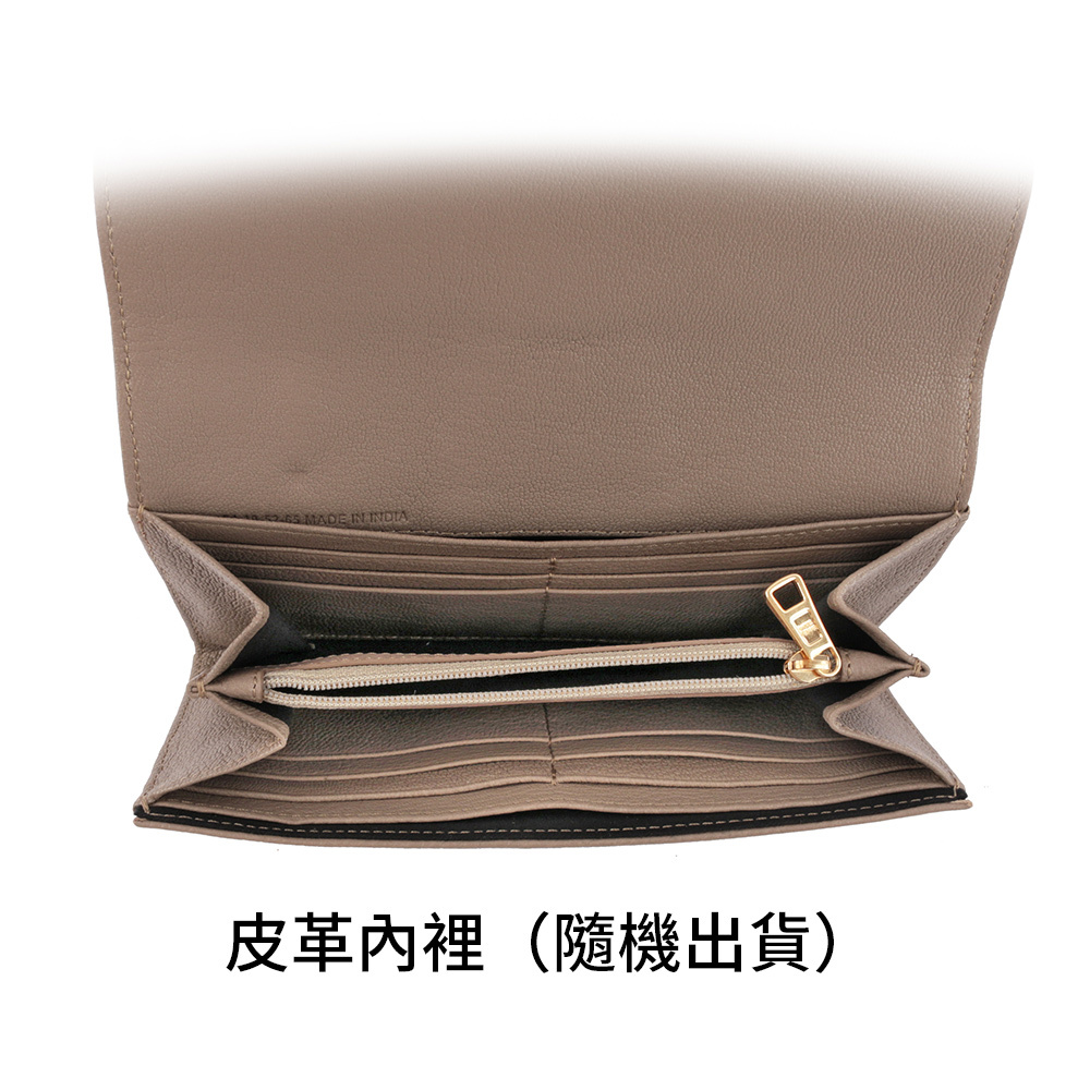 【See by Chloé】HANA系列壓釦翻蓋長夾(灰色)