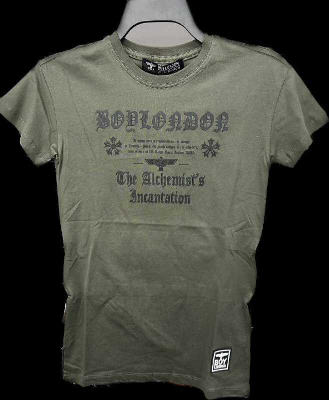 [S] BOYLONDON THE ALCHEMIST’S  PRINT SHORT SLEEVE T-SHIRT, KHAKI, B92TS1251K37 (SBB196)