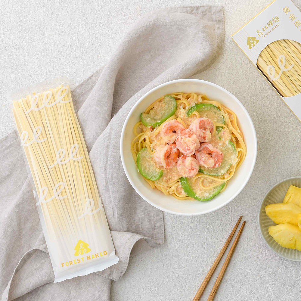 森林裸麵(台灣小麥)｜黃金南瓜口味｜一盒4包入