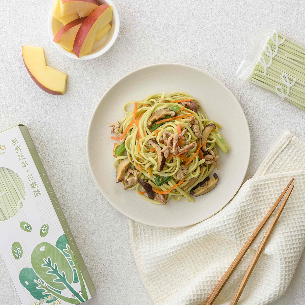 森林裸麵(台灣小麥)｜新鮮蔬菜口味｜一盒4包入