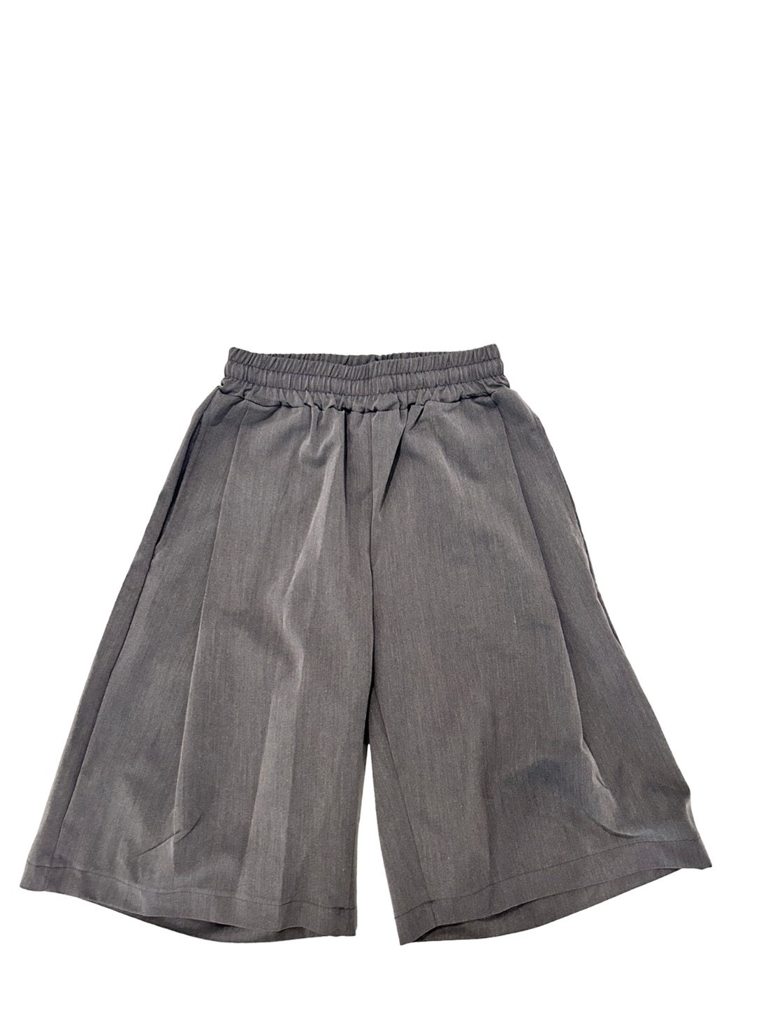 韓國2023春夏新品-闊口灰西裝短褲(下身)