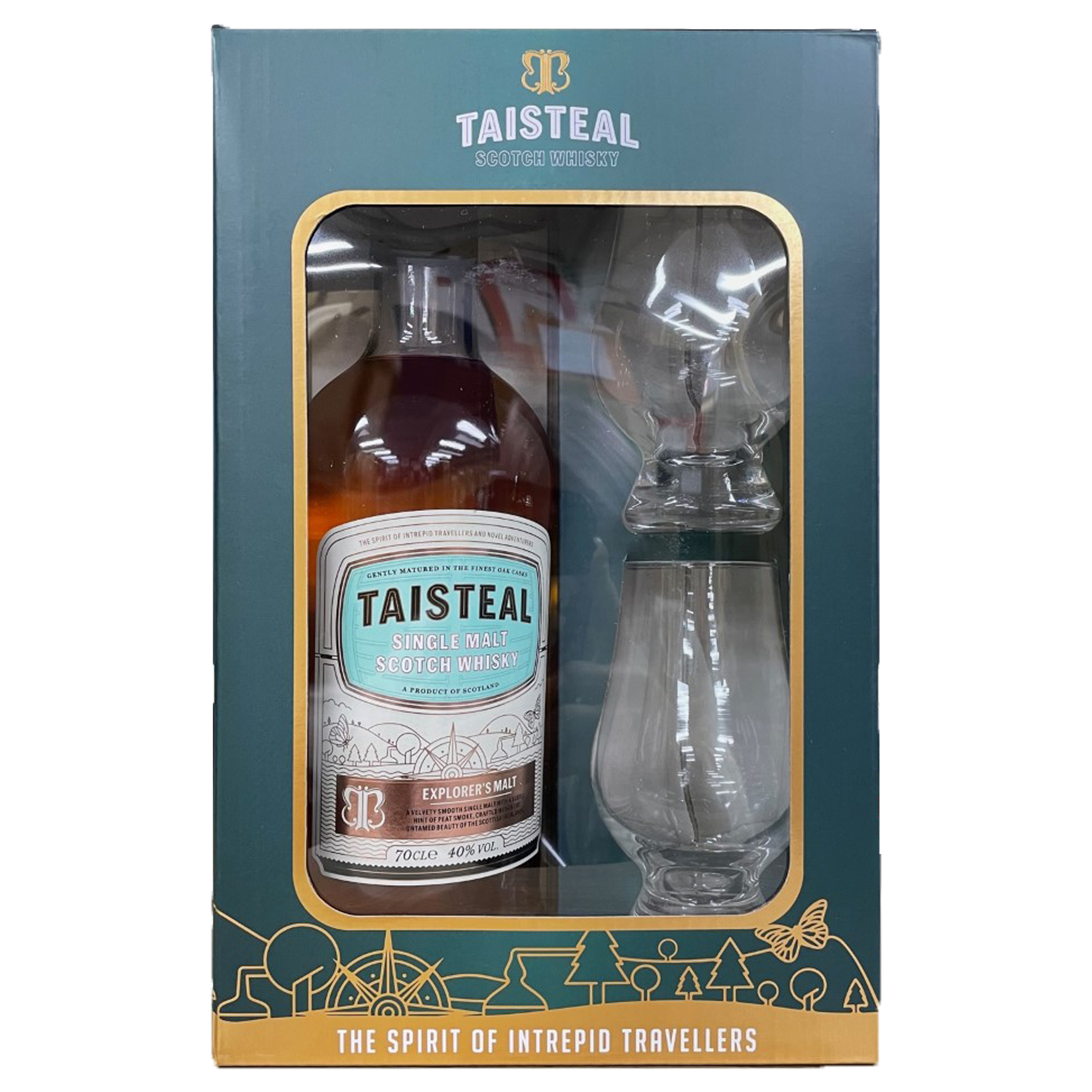 Taisteal Explorer’s Single Malt Scotch Whisky Gift Pack 700mL