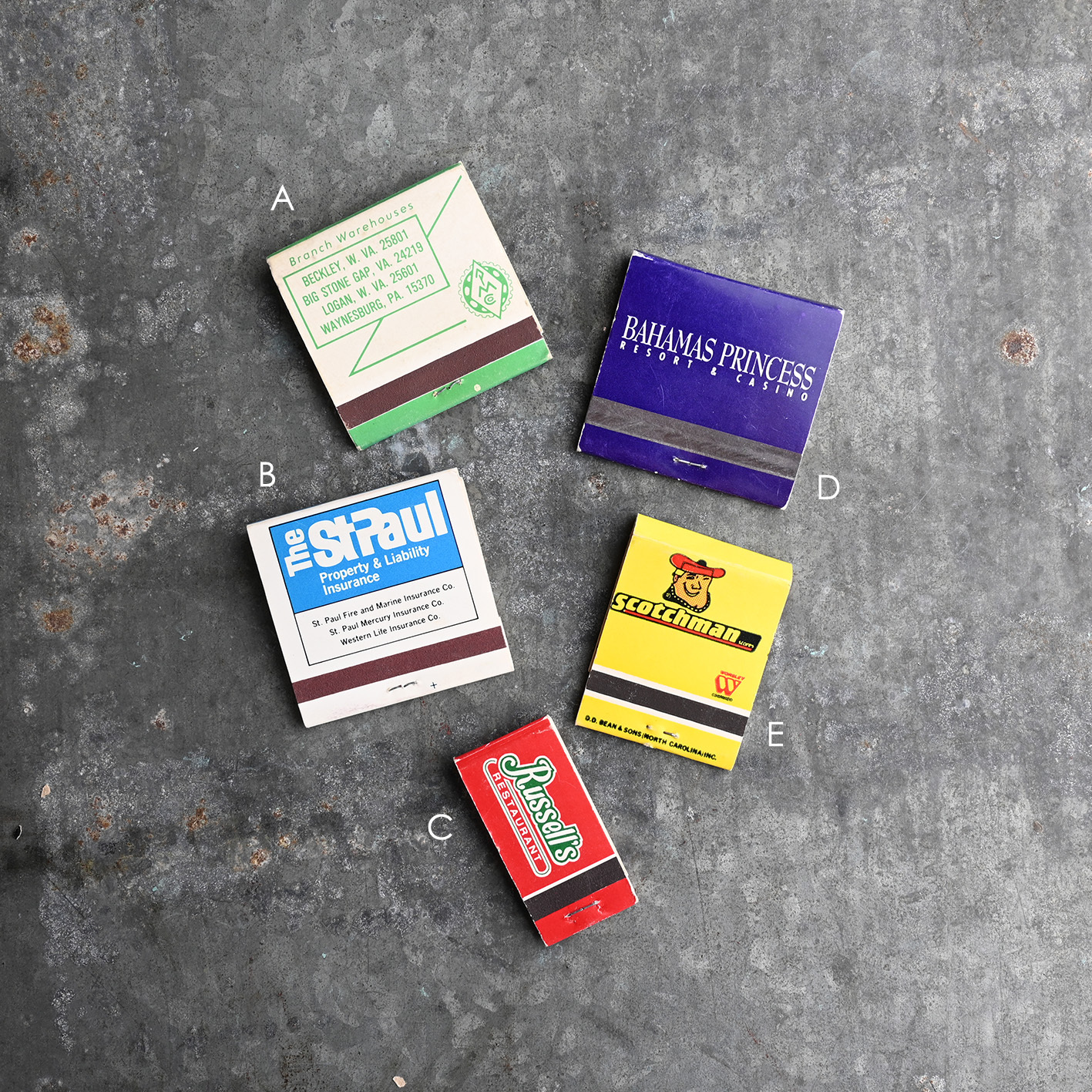 Vintage 古董火柴盒