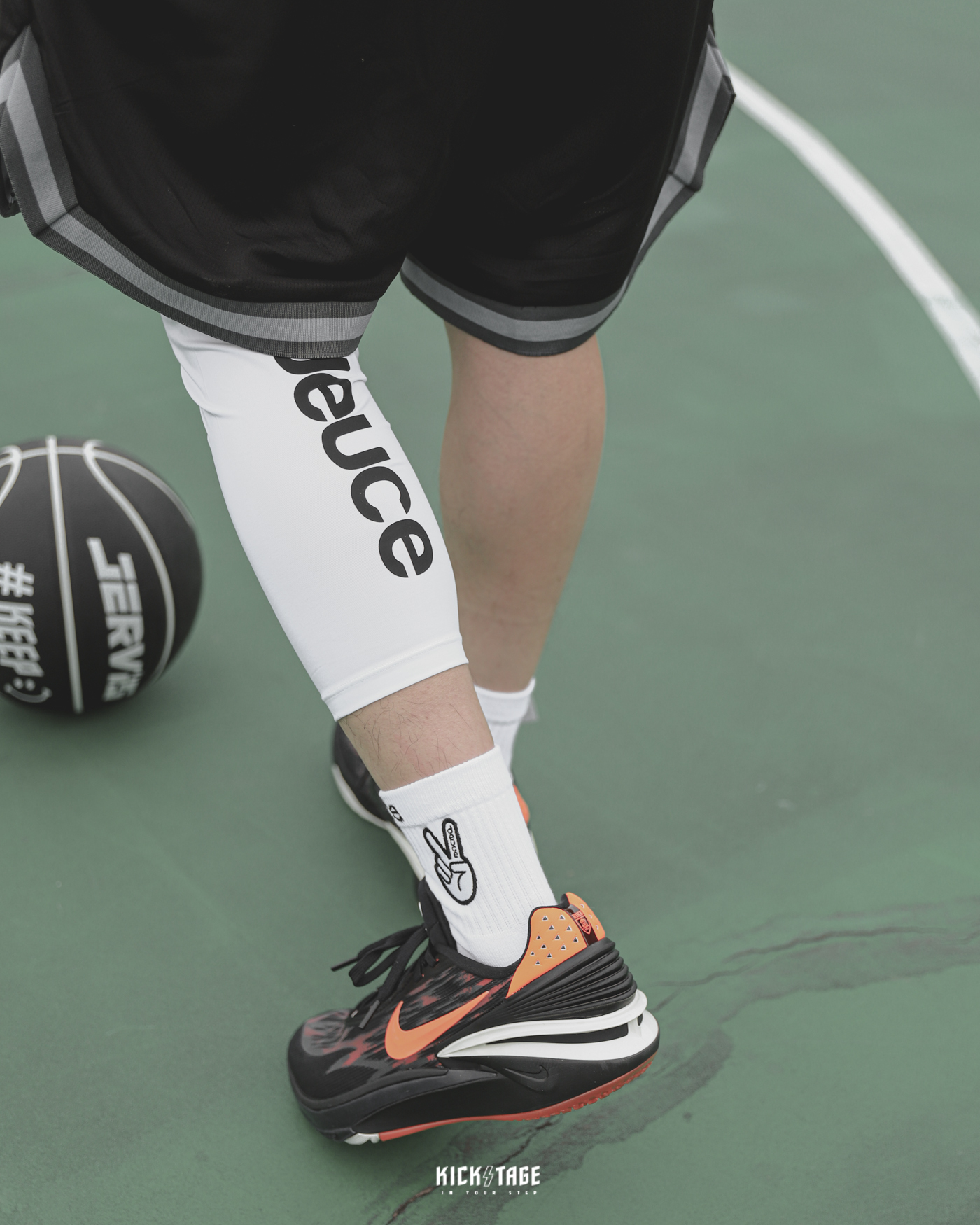[售出無退換]男款 Deuce Brand Basketball Tights LOGO 7分 籃球 運動 內搭 雙腿 束褲【DE006】單腿束褲【DE007】ABshorts