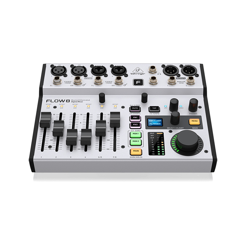 Behringer Flow 8 Digital Mixer with Bluetooth | 8-Input USB Audio Interface