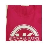 [S] MICHAEL KORS BIG LOGO MK CIRCLE SHORT SLEEVE T-SHIRT,CARMINE PINK, JS3510Y97J-CARMINE PINK (SMK338)