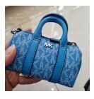 [S] MICHAEL KORS 36S3LGFK5B GIFTING MICRO DUFFLE KEYFOB,PERFECT SKY, 196163790350 (SMK343)
