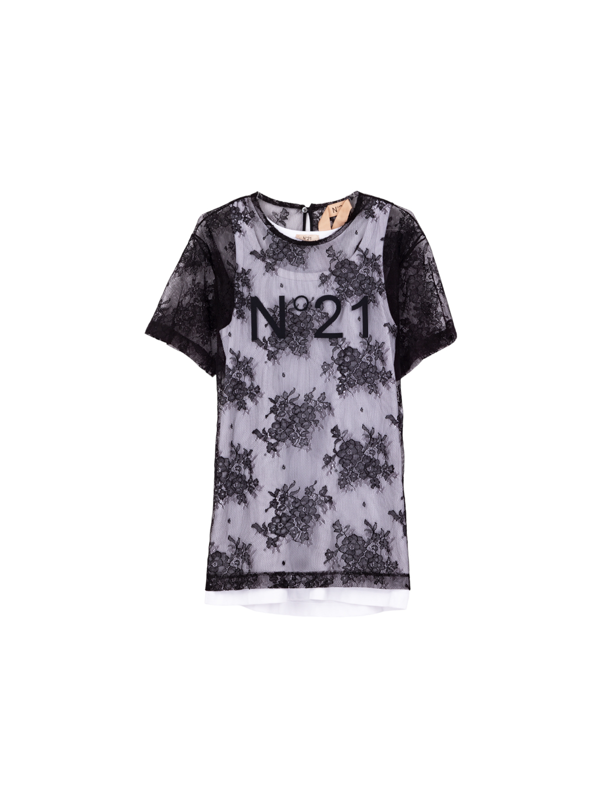 Nº21 兩件式蕾絲刺繡上衣