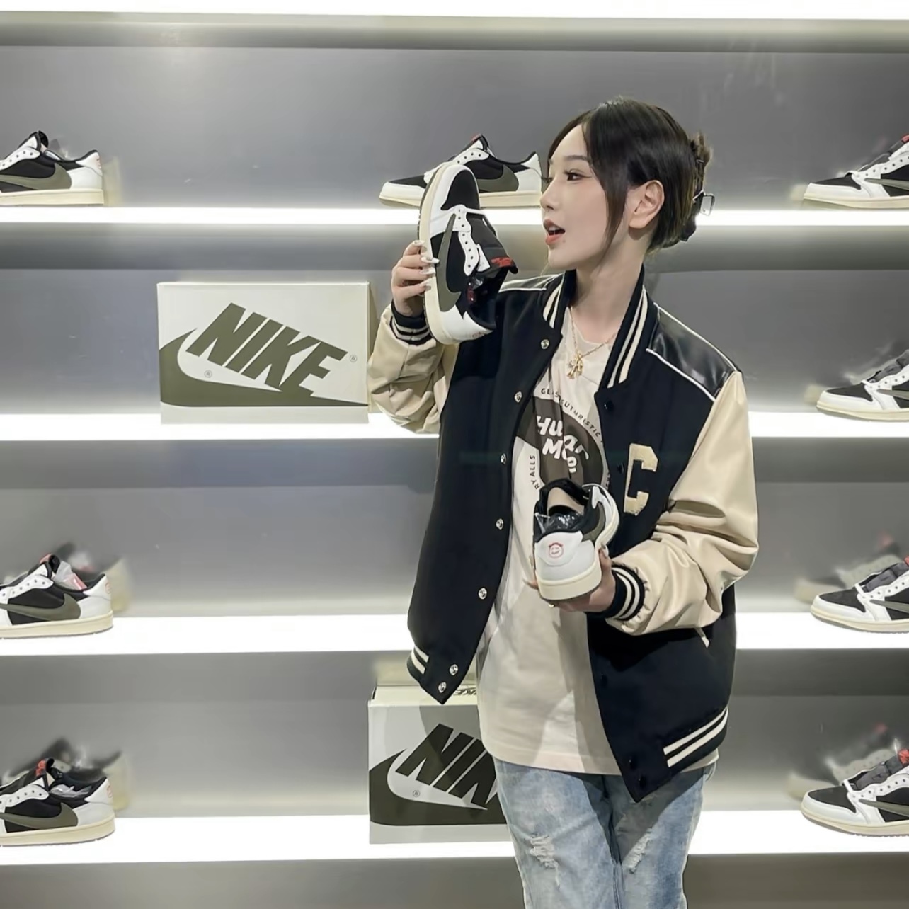 Nike W Air Jordan 1 Low x Travis Scott OG Olive 倒勾 橄欖綠