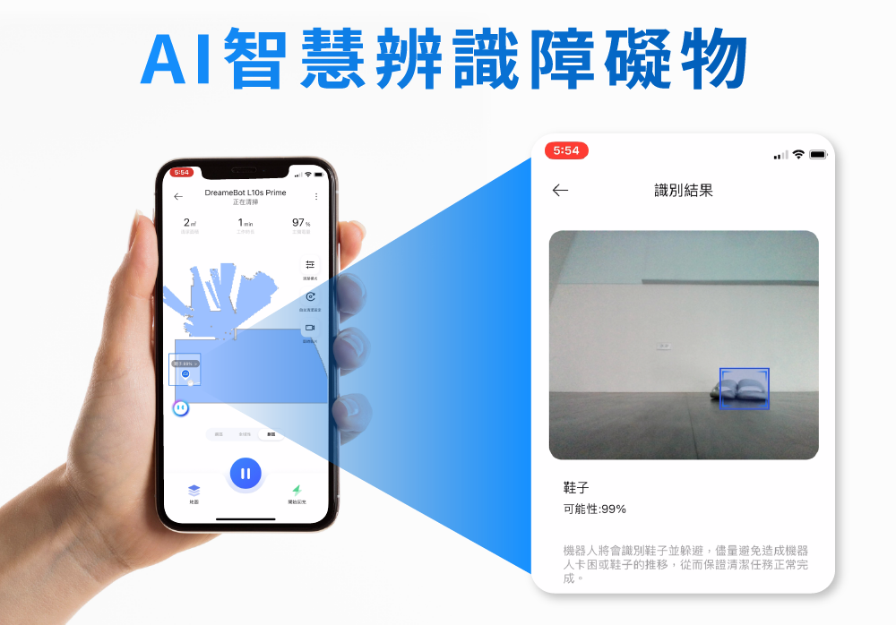 L10s Prime AI全能掃拖機器人AI智慧辨識障礙物