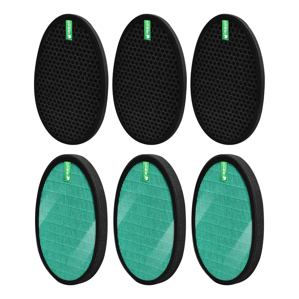 綠綠好日 適用LG 大白 PS-W309WI/AS-401WWJ1/AS401WWL2【三套組】HEPA抗菌濾芯 蜂巢式活性碳濾網 95+全年高效