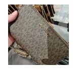 [S] MICHAEL KORS 35F8GTVW0B JET SET TRAVEL LG DOUBLE ZIP WRISTLET,BROWN, 192877938644 (SMK360)