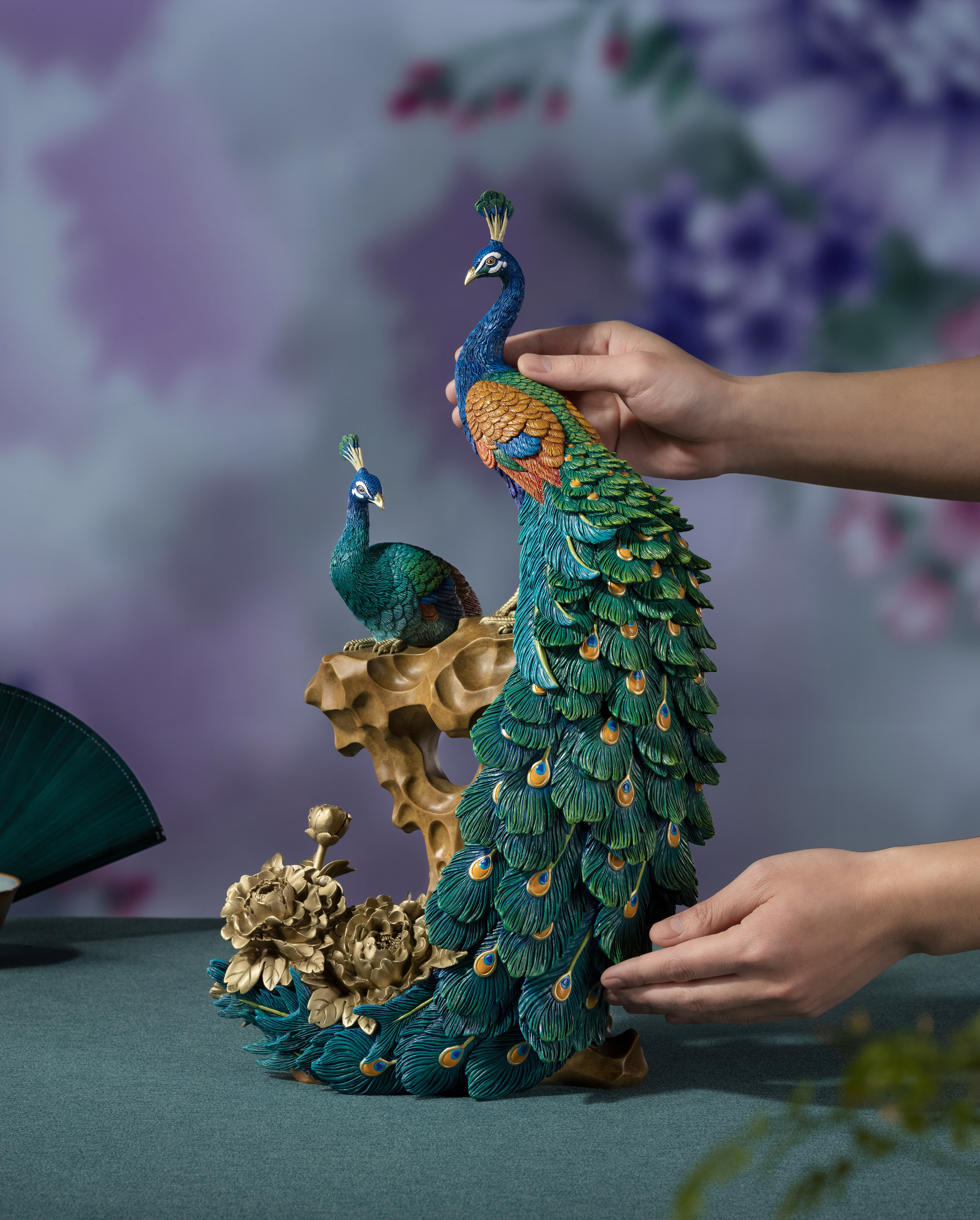 花開富貴(孔雀)