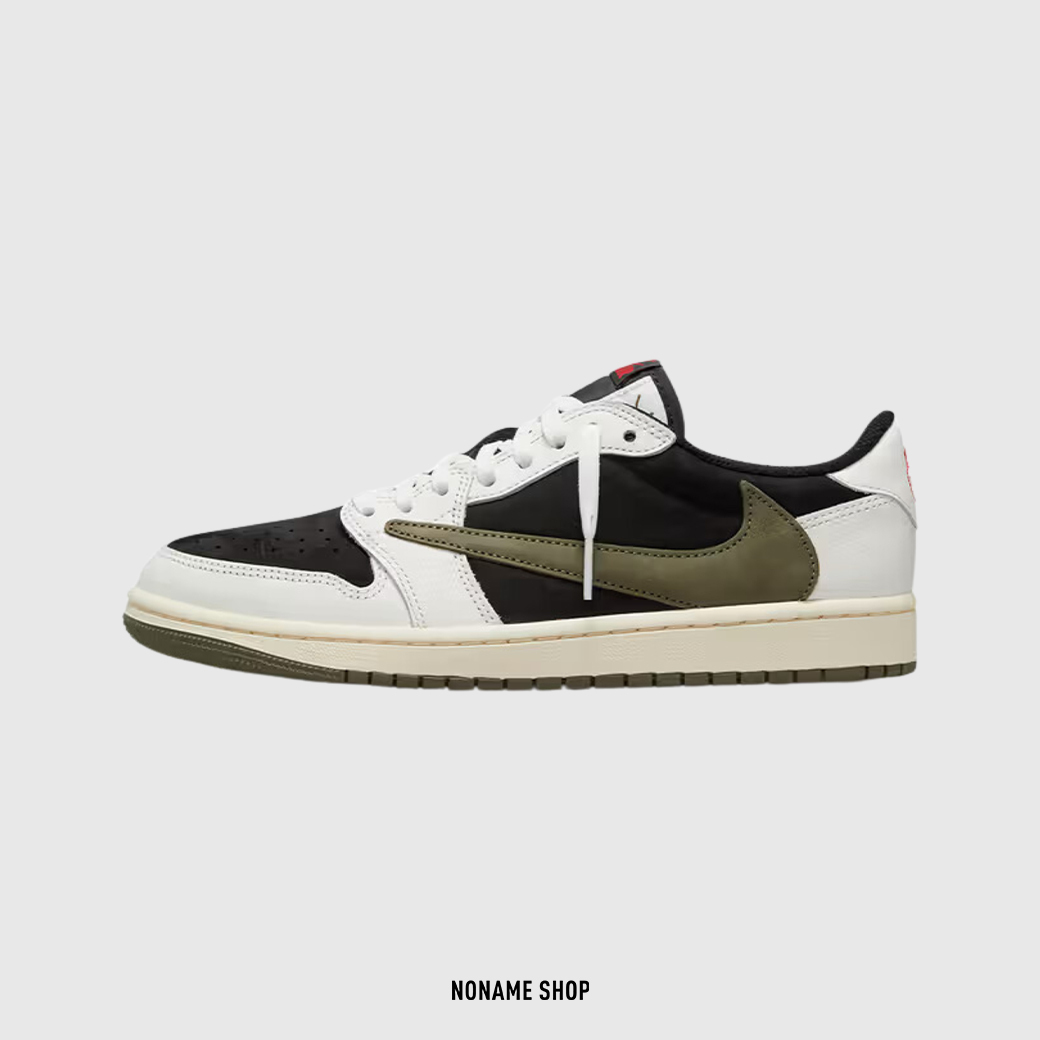 TRAVIS SCOTT X AIR JORDAN 1 LOW OG 倒勾聯名橄欖綠(女款)