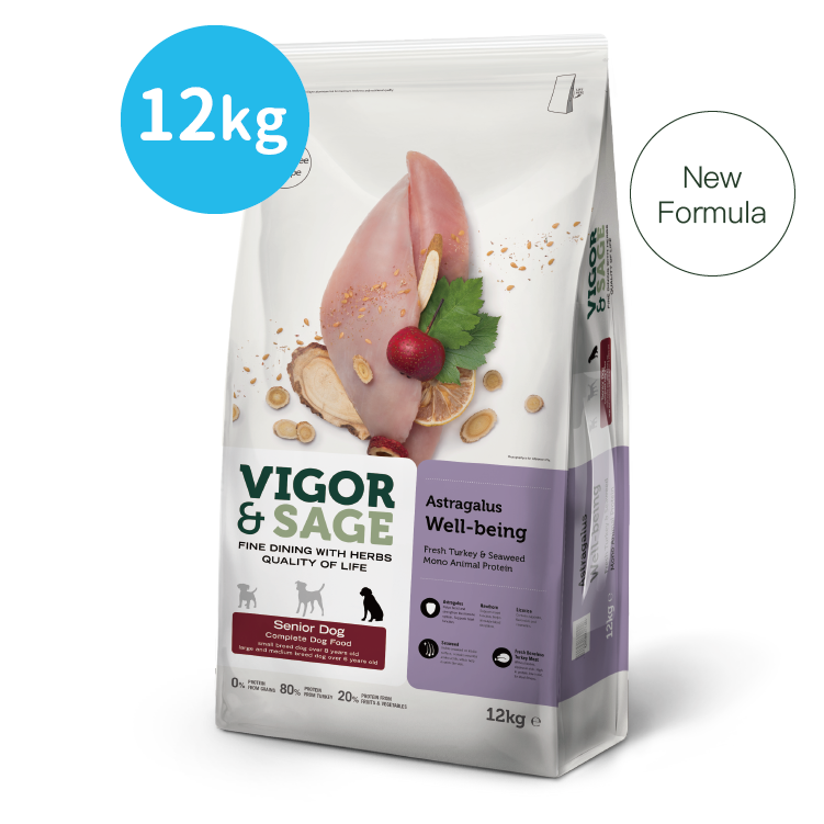 Vigor & Sage丨黃芪抗衰老全犬種老犬糧 12kg