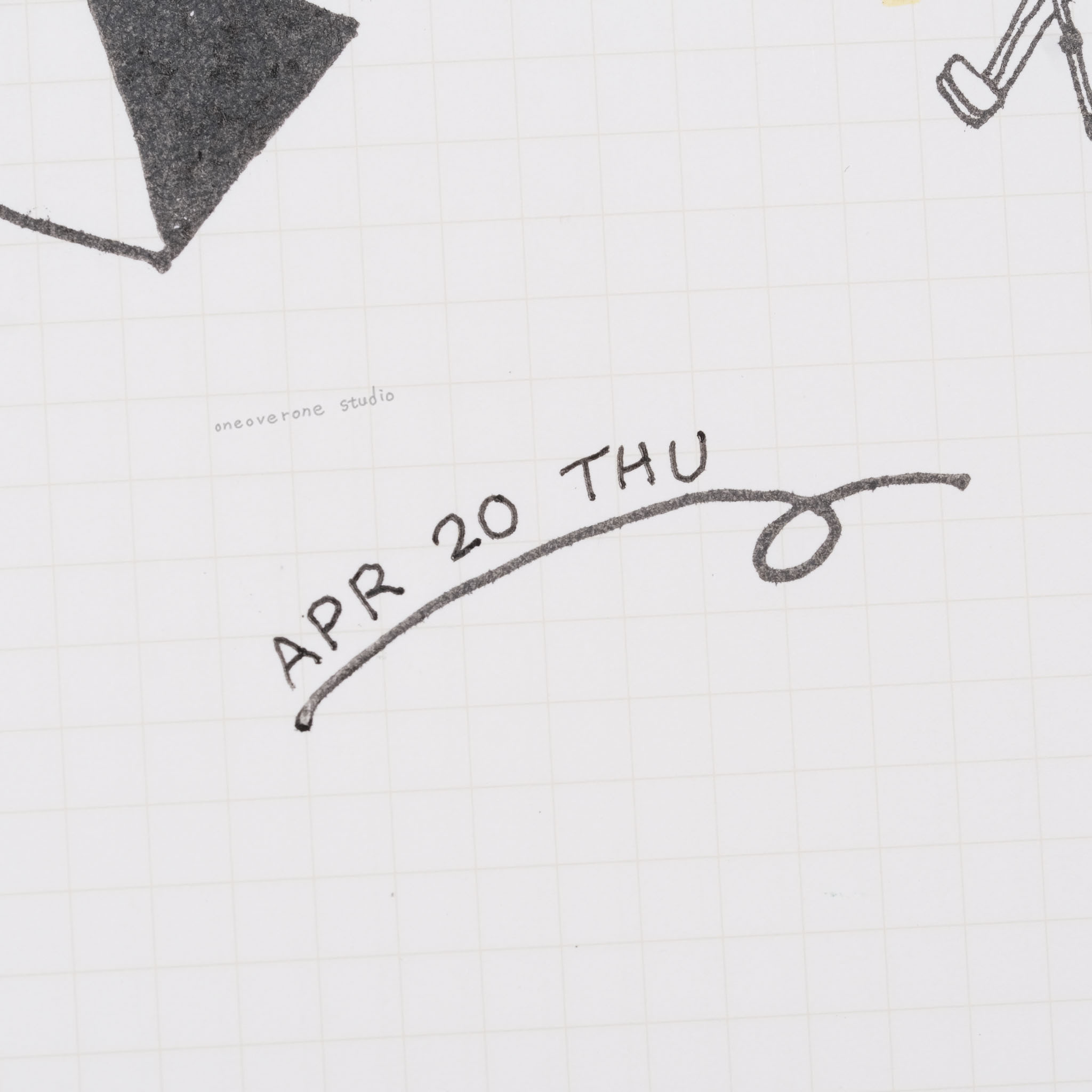 (售完絕版) 繞圈圈筆觸 膠版印章 /一分之一工作室/TAIWAN