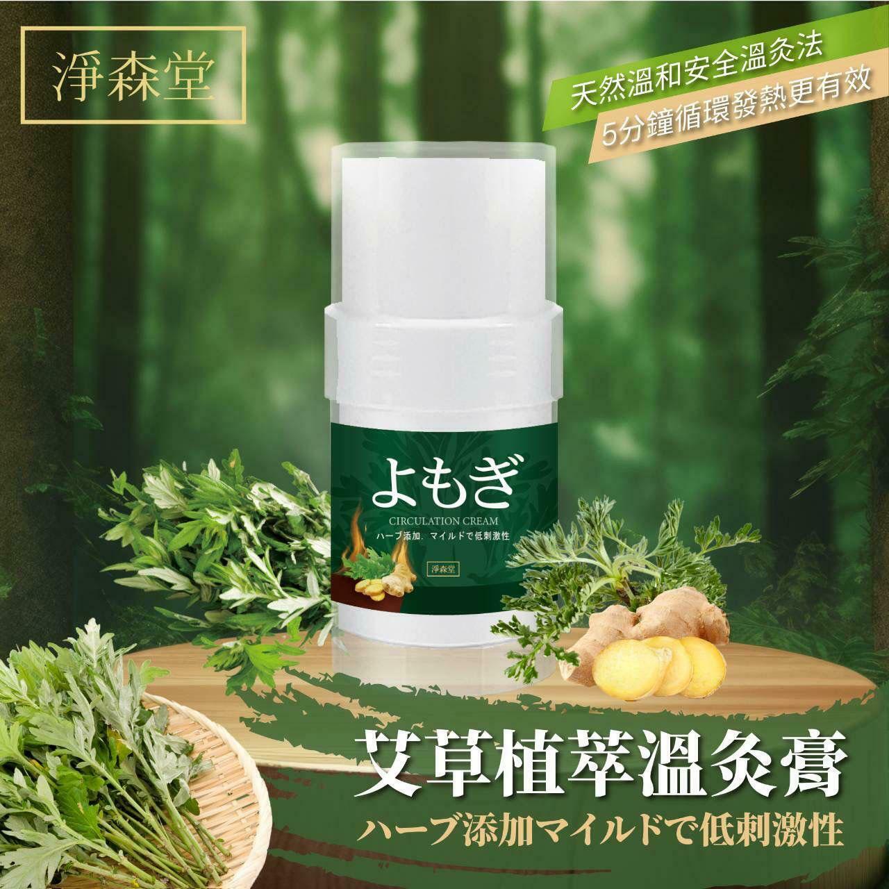 台灣淨森堂艾草植萃溫灸膏30ml