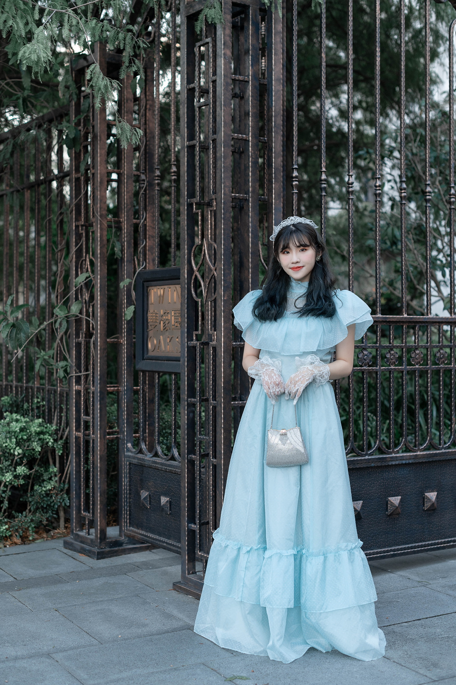 Vintage GUNNE SAX Dress / 仙度瑞拉小高領水玉禮服