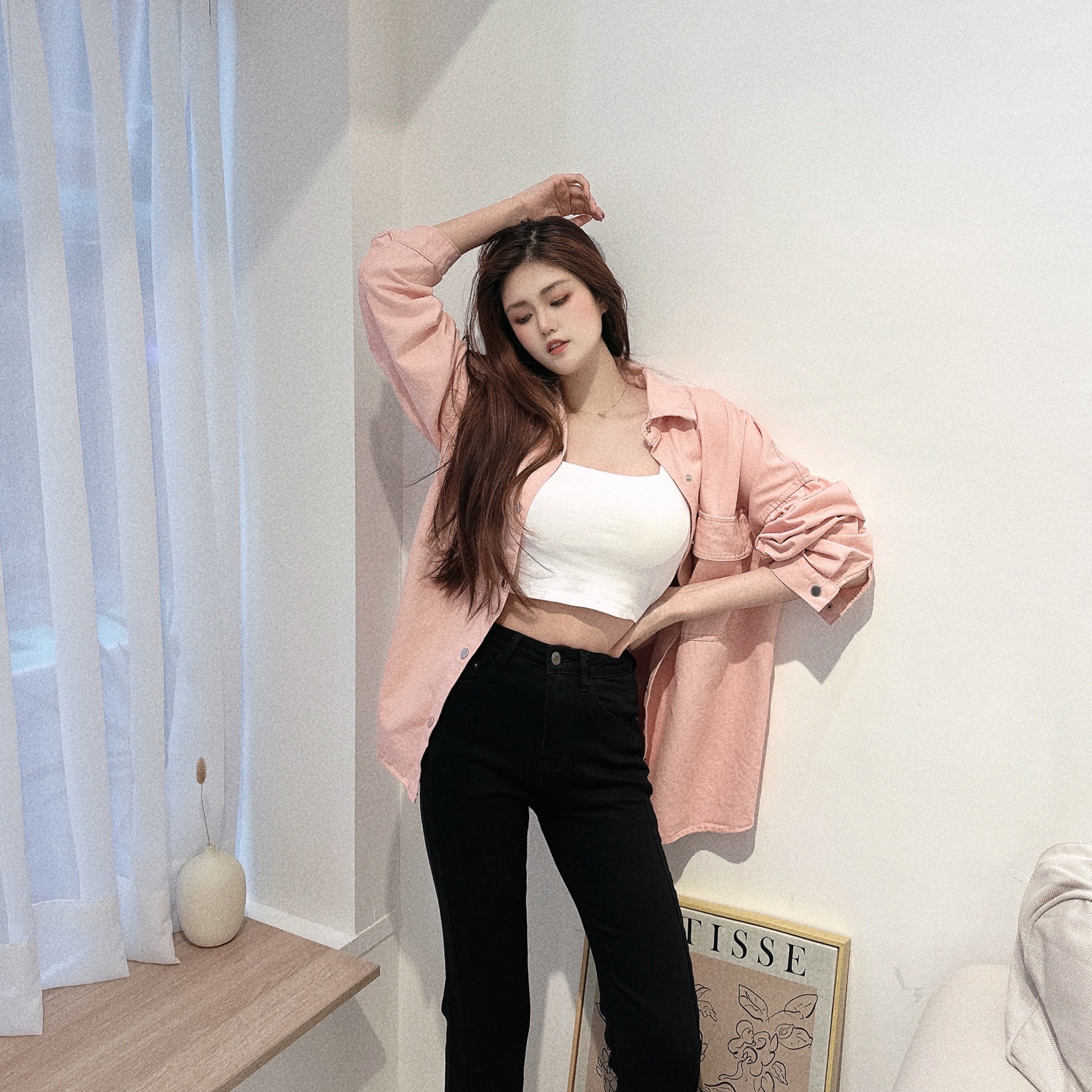 標籤挺料男友襯衫/三色