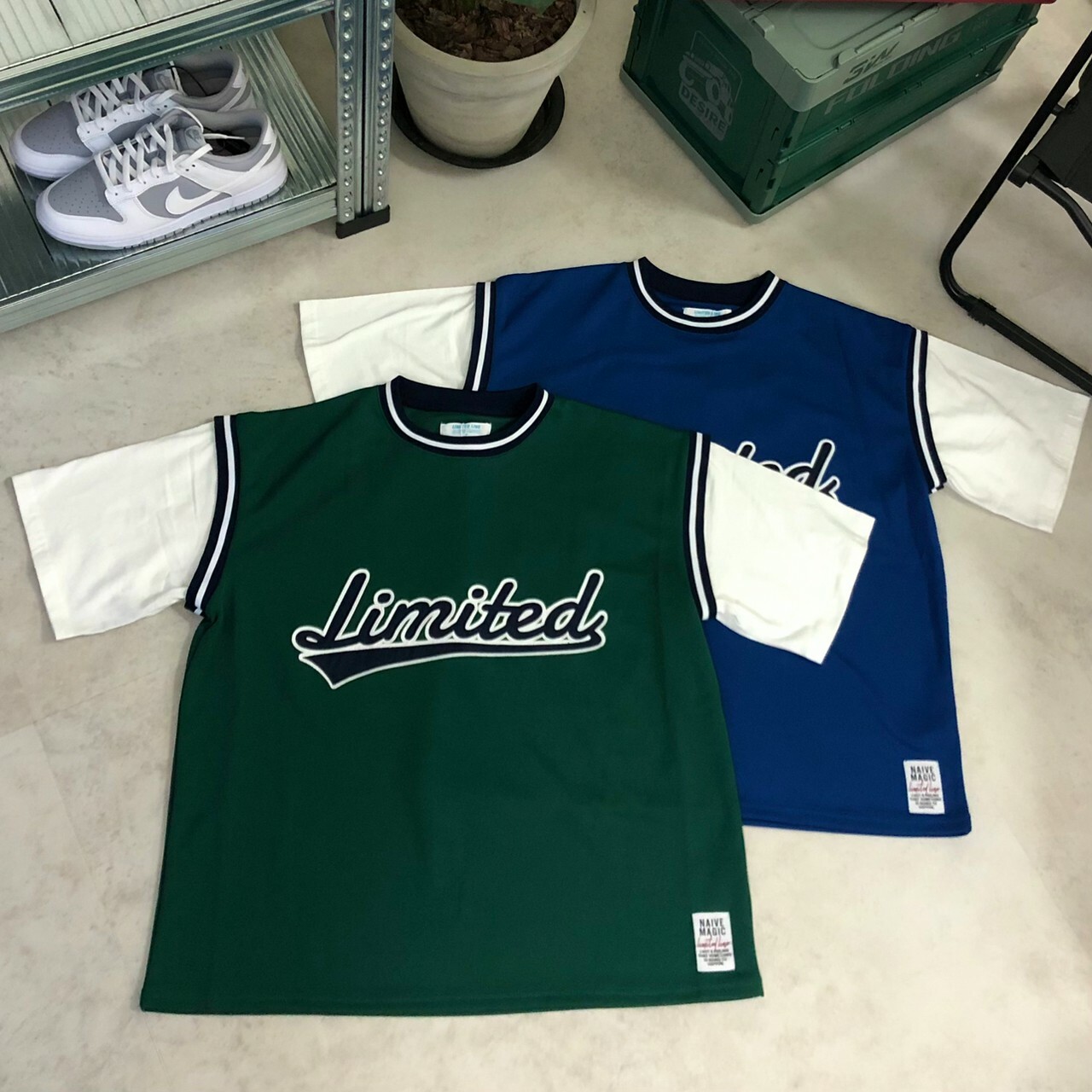 Limited Line 假兩件棒球短Tee 22538