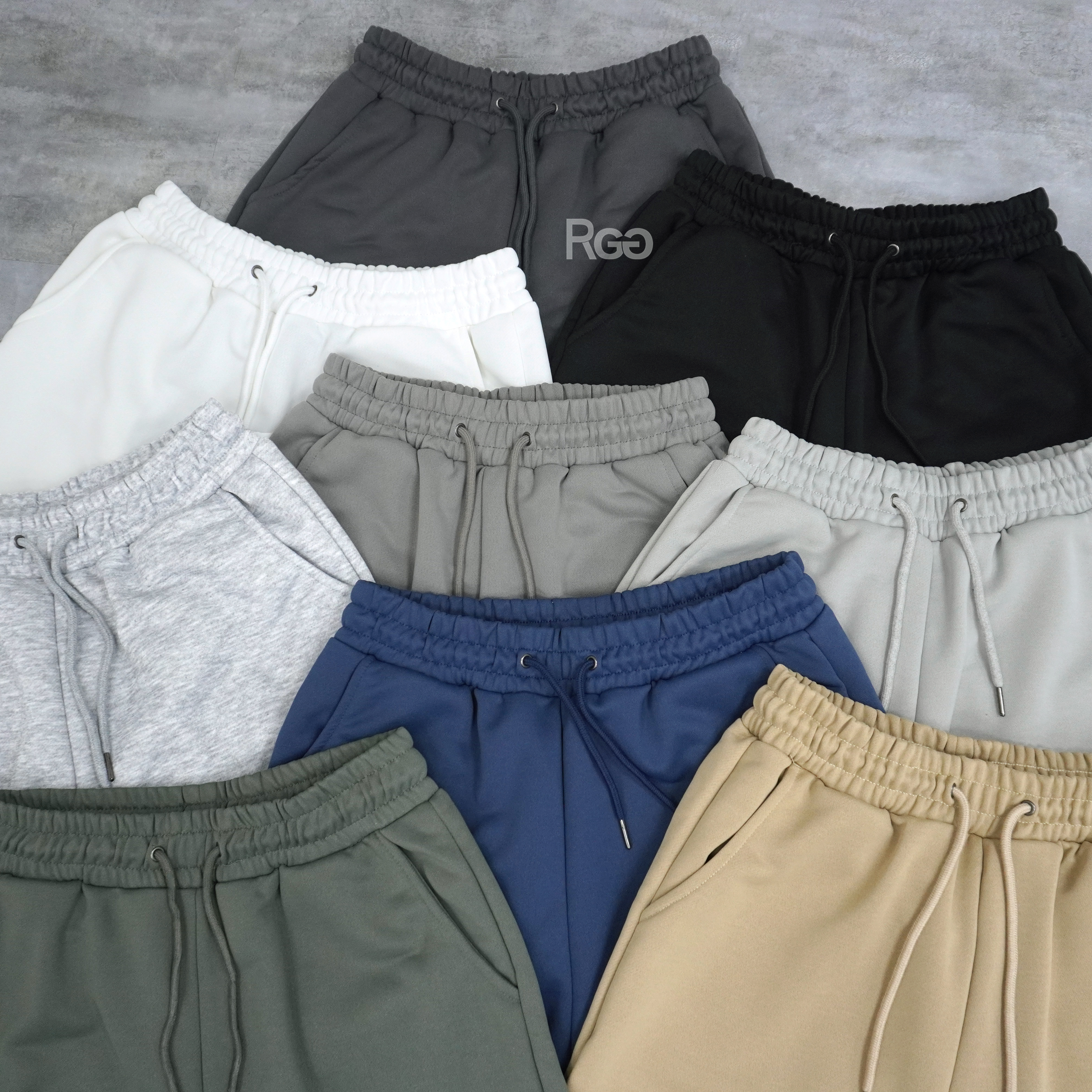 #1699 高磅數質感抽繩休閒棉短褲