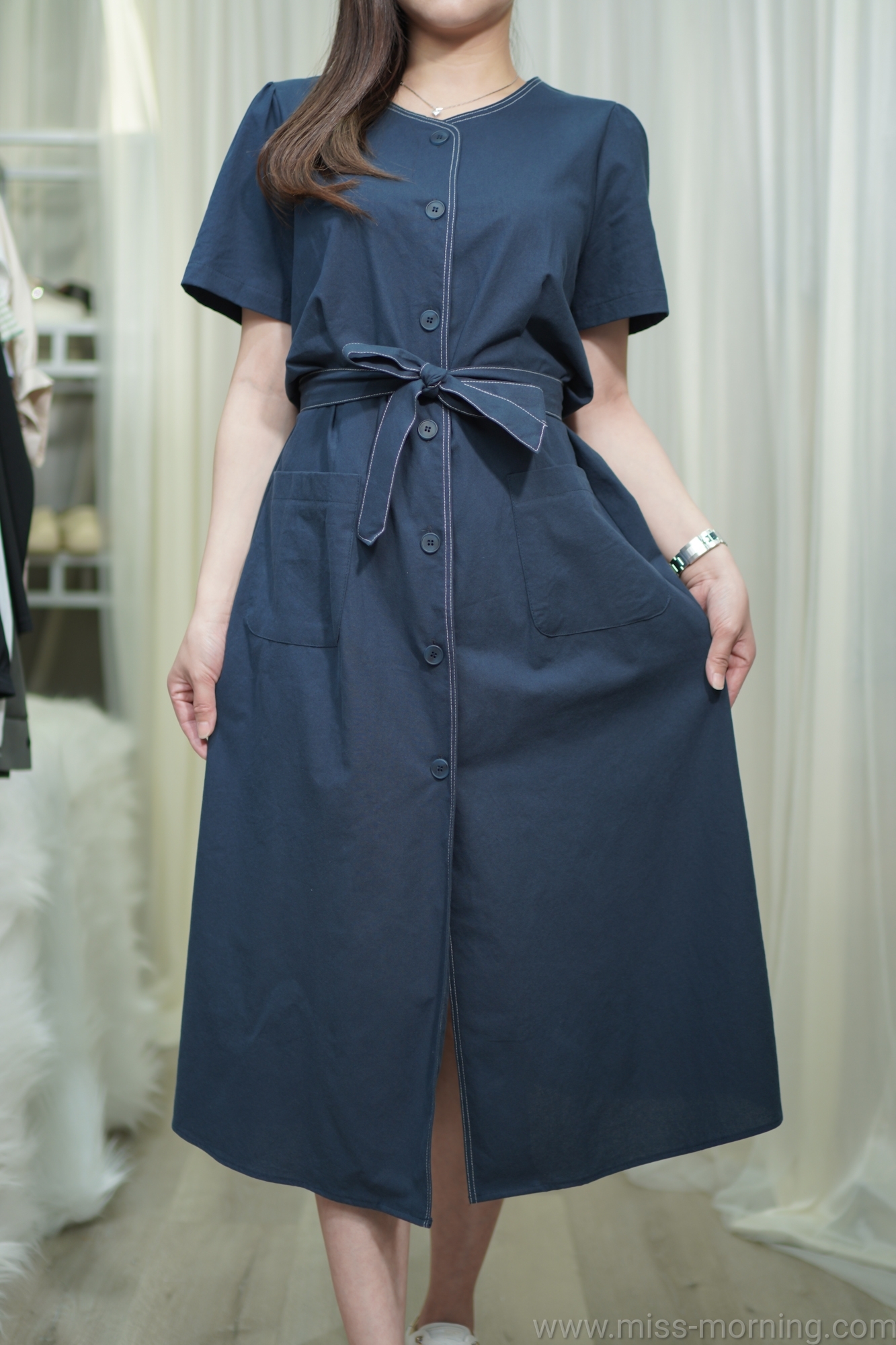 明線款連身裙(66459)