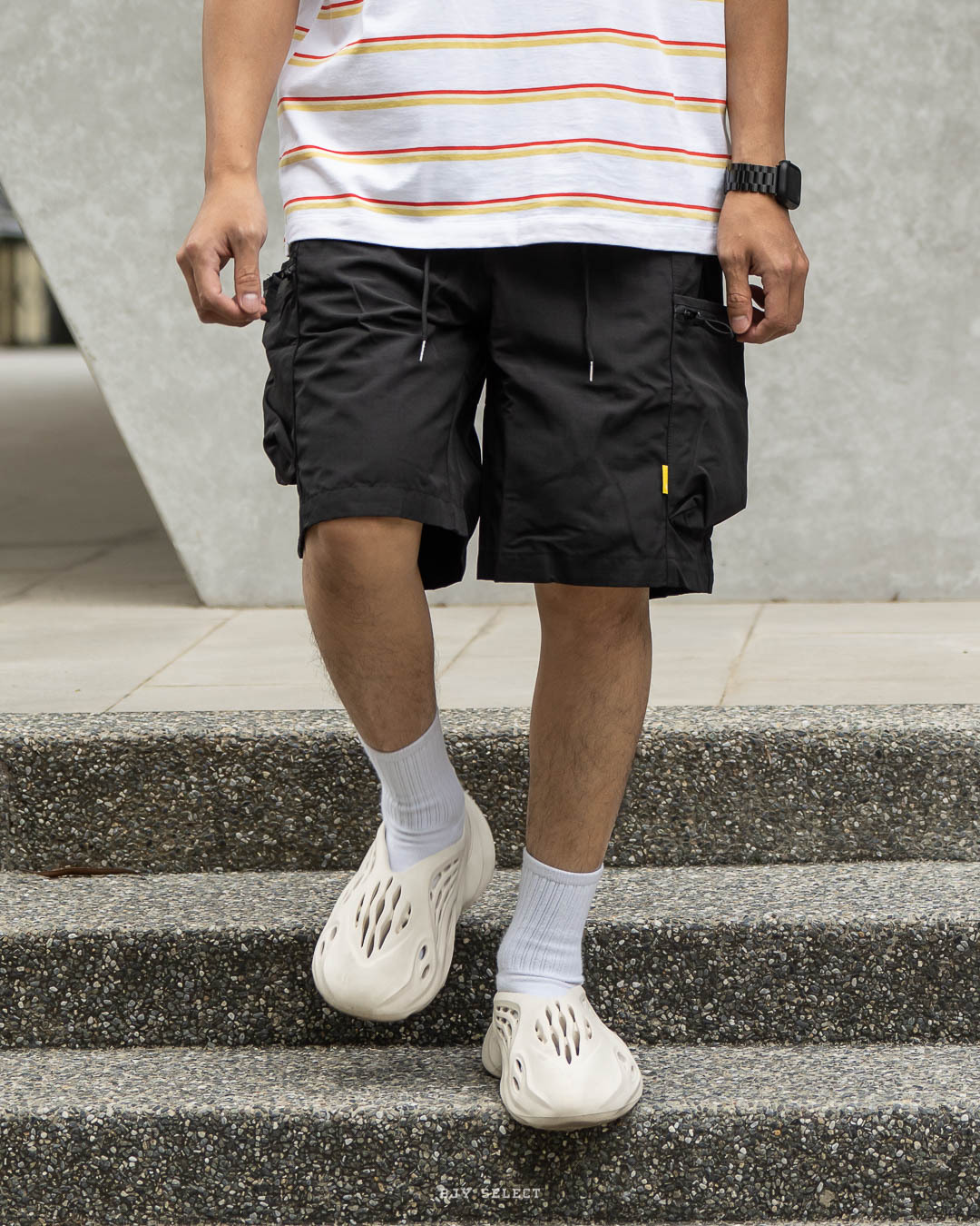 #現貨 Tailor collection 側邊大口袋 工裝短褲 機能速乾 抗撕裂 綠 黑