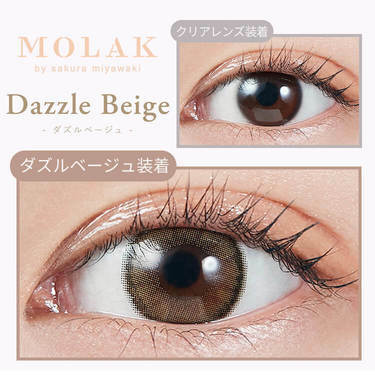[防UV] MOLAK 1 DAY Dazzle Beige 日拋彩妝隱形眼鏡｜每盒10片