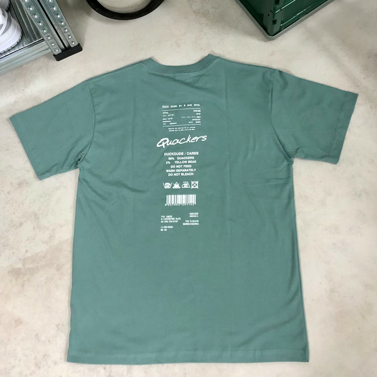 Duck Dude 達酷鴨 刺繡推車鴨子短Tee I-1570010