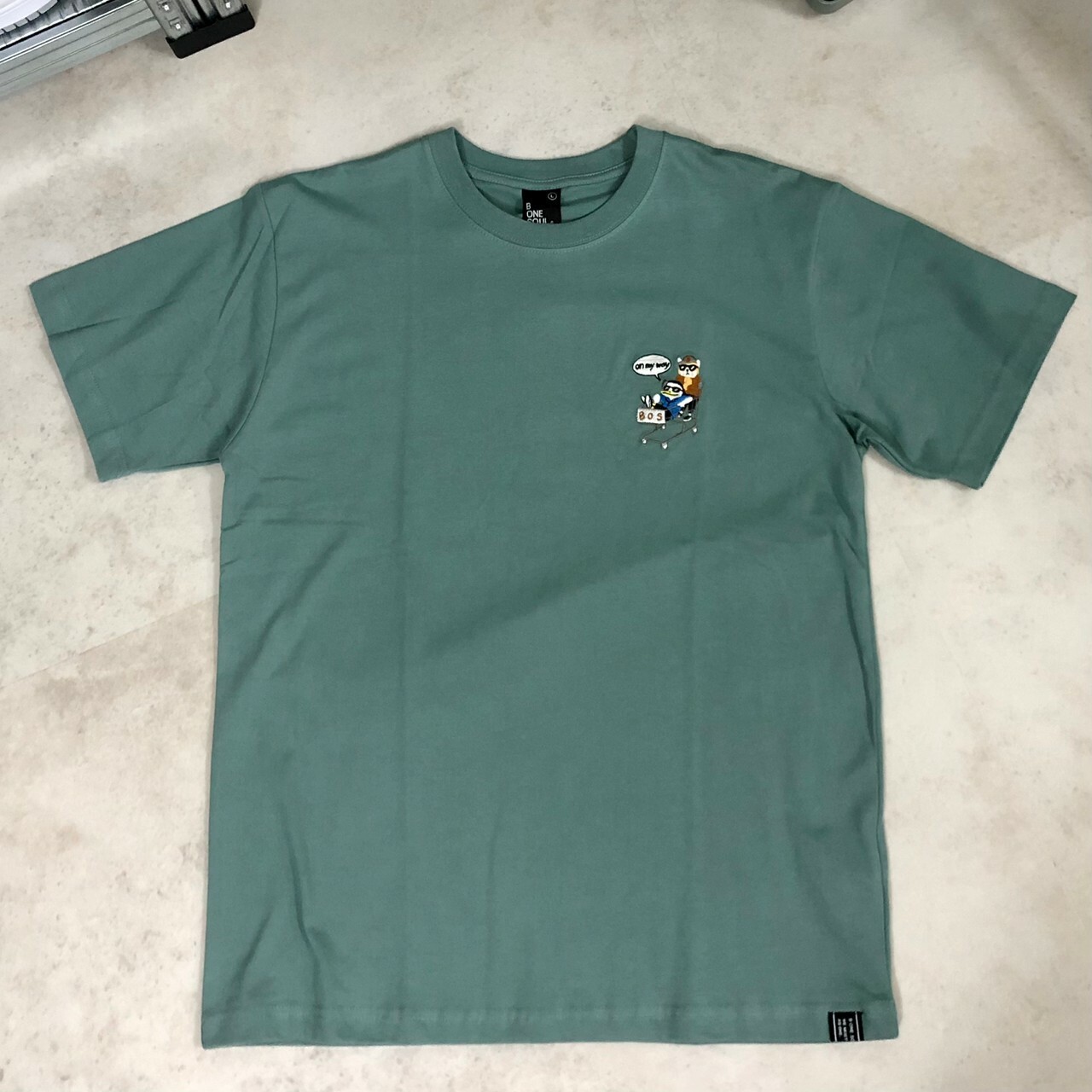 Duck Dude 達酷鴨 刺繡推車鴨子短Tee I-1570010