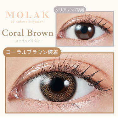 [防UV] MOLAK 1 DAY Coral Brown 日拋彩妝隱形眼鏡｜每盒10片