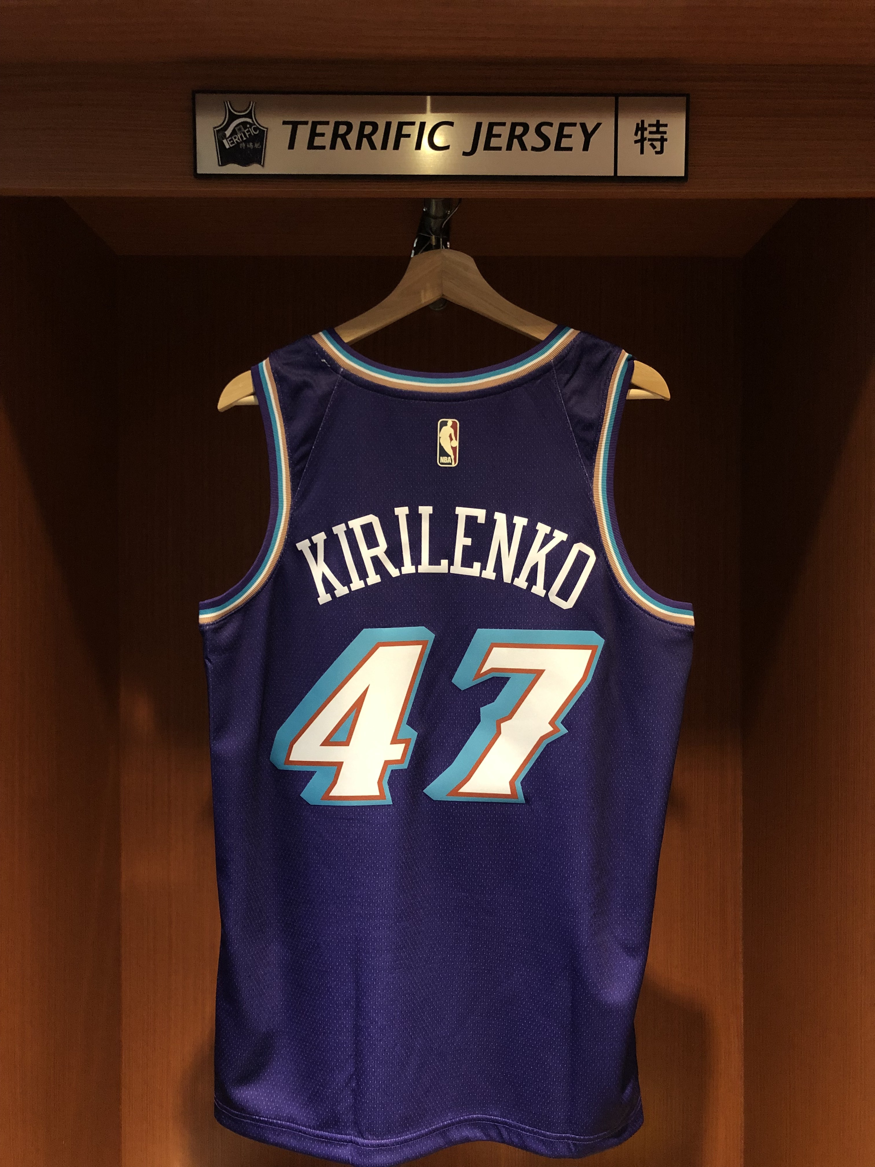 NBA球衣 Andrei Kirilenko 猶他爵士復古紫冰山 HWC Nike Swingman 球迷版 熱轉印 全新