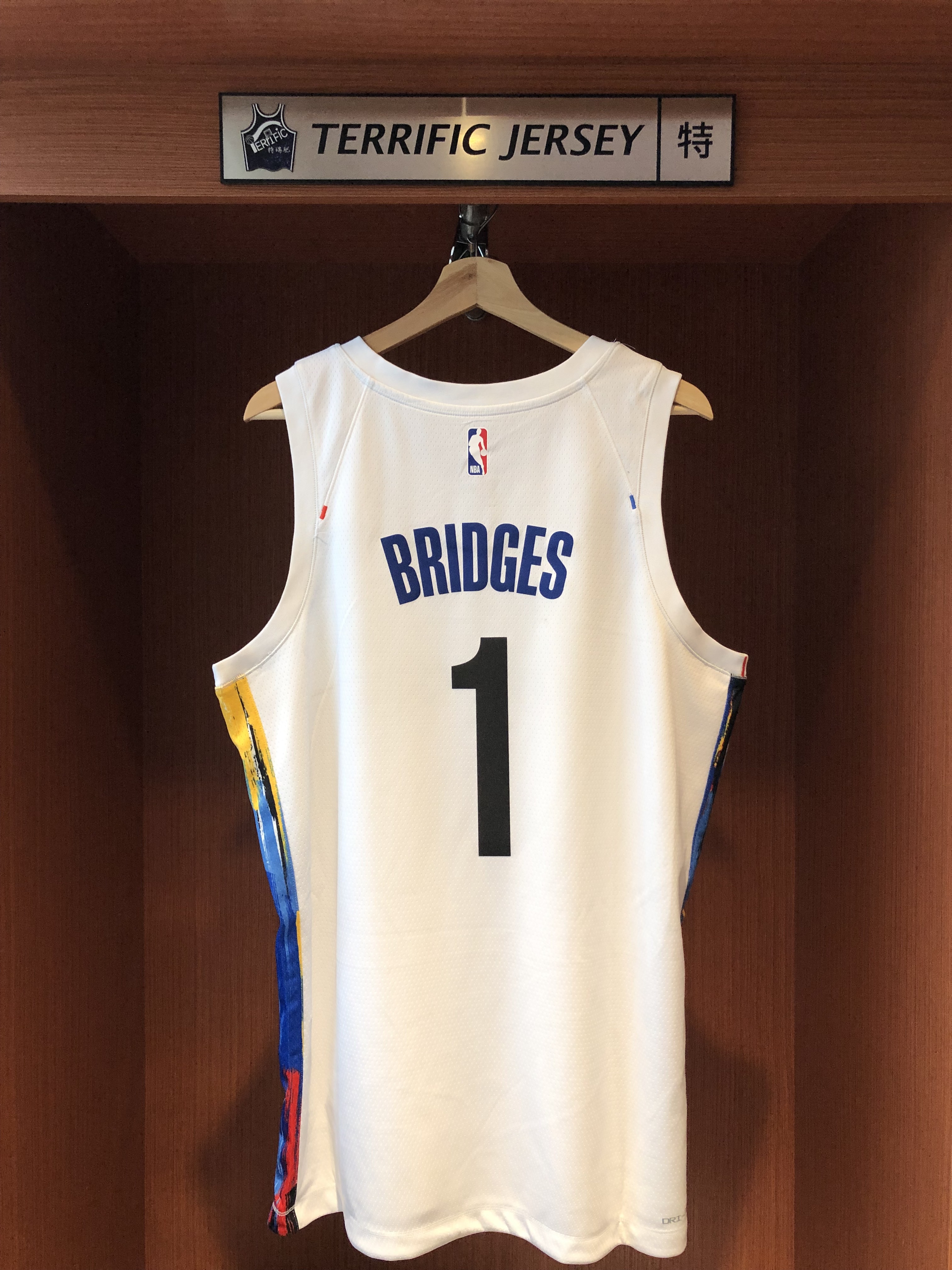 NBA球衣 Mikal Bridges 布魯克林籃網城市 City Nike Swingman 球迷版 熱轉印 全新