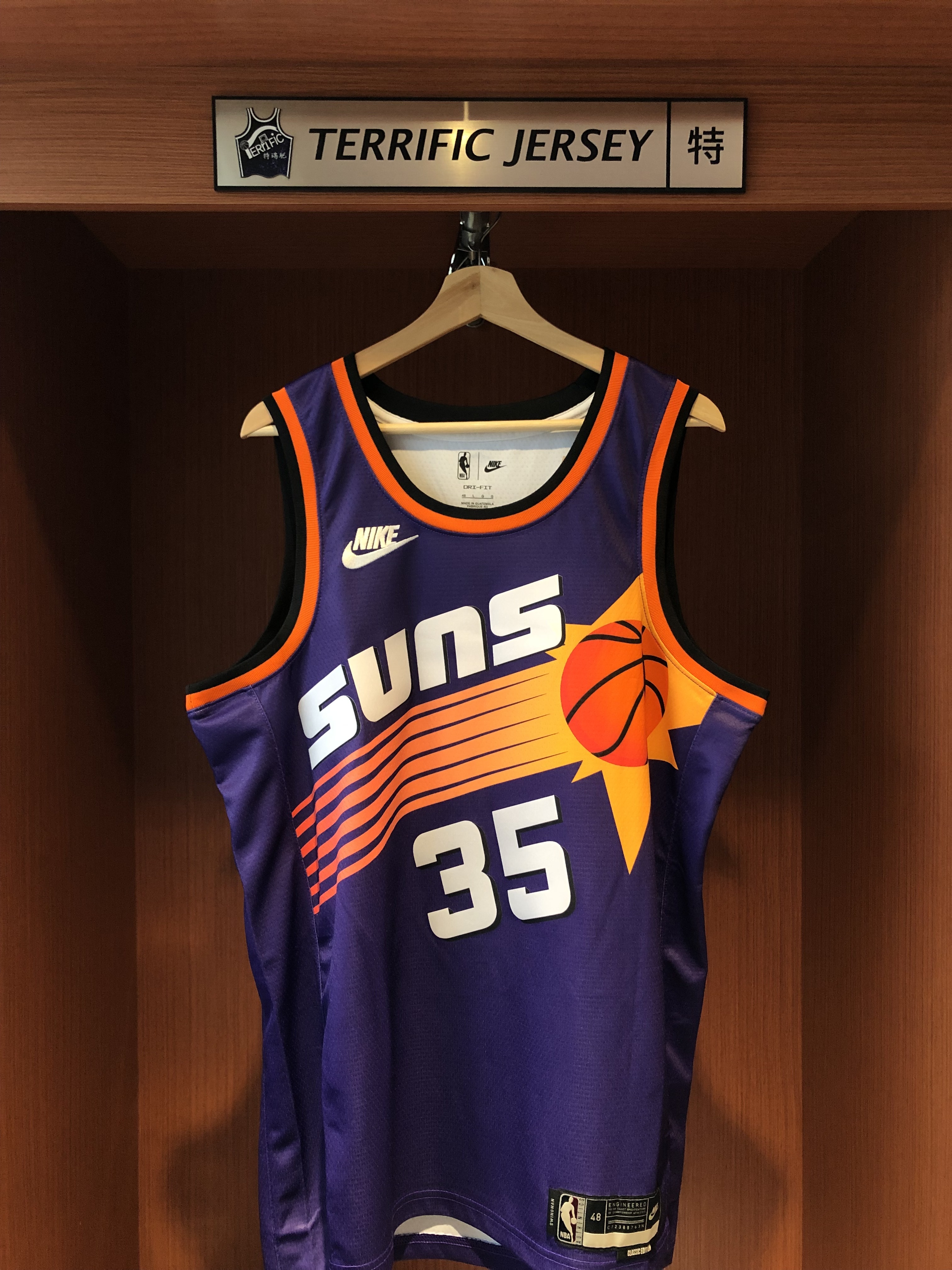 NBA球衣 Kevin Durant 鳳凰城太陽復古 HWC Nike Swingman 球迷版 熱轉印 全新