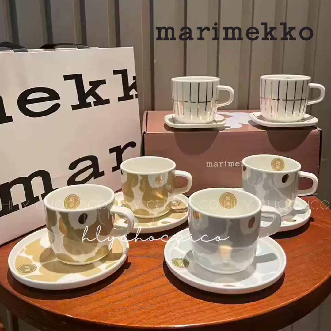 芬蘭高級小眾品牌MARIMEKKO CUP + PLATE SET 杯碟四件套[跟禮盒]