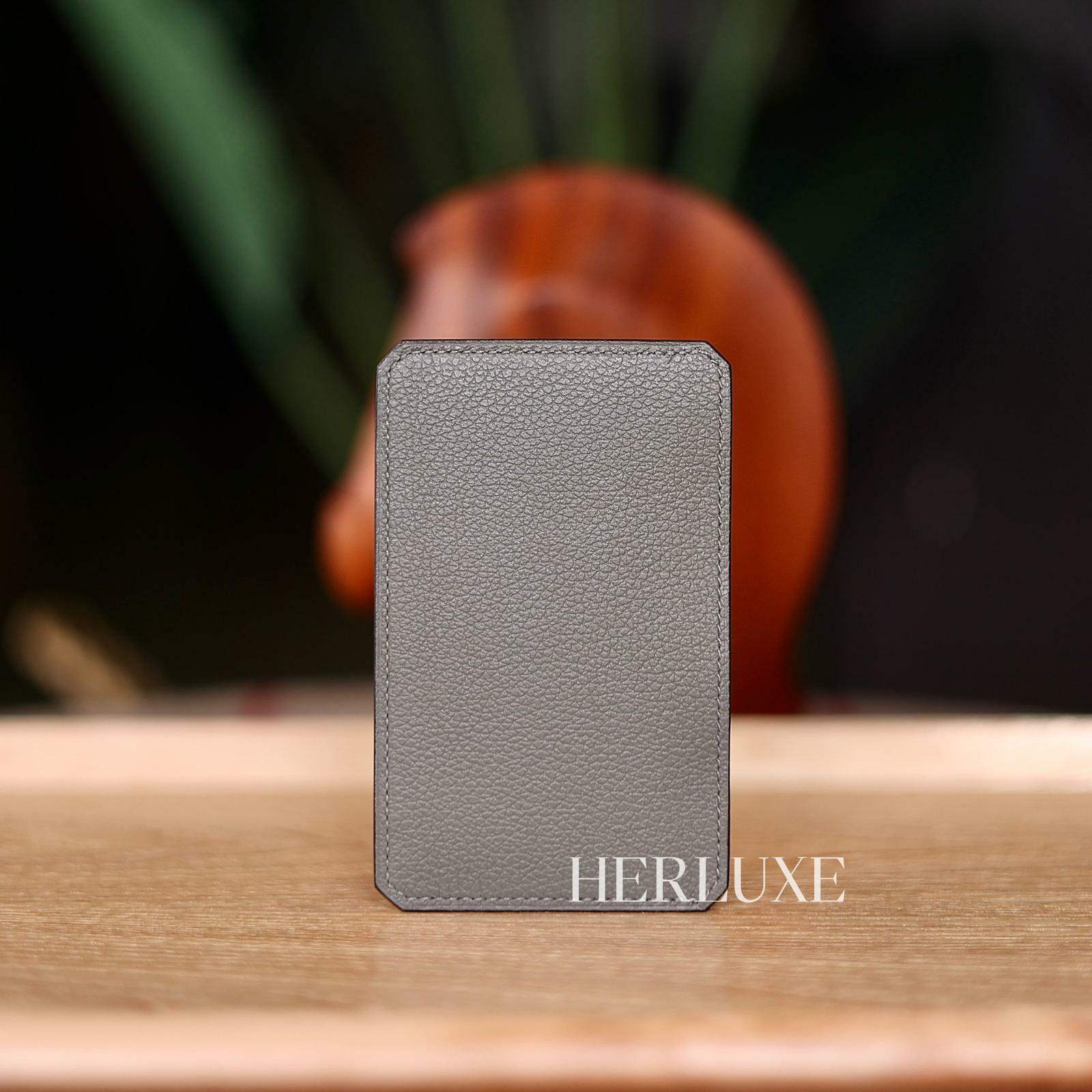 City 3CC cardholder C6 vert de gris/63 vert amande/0L gris meyer evercolor