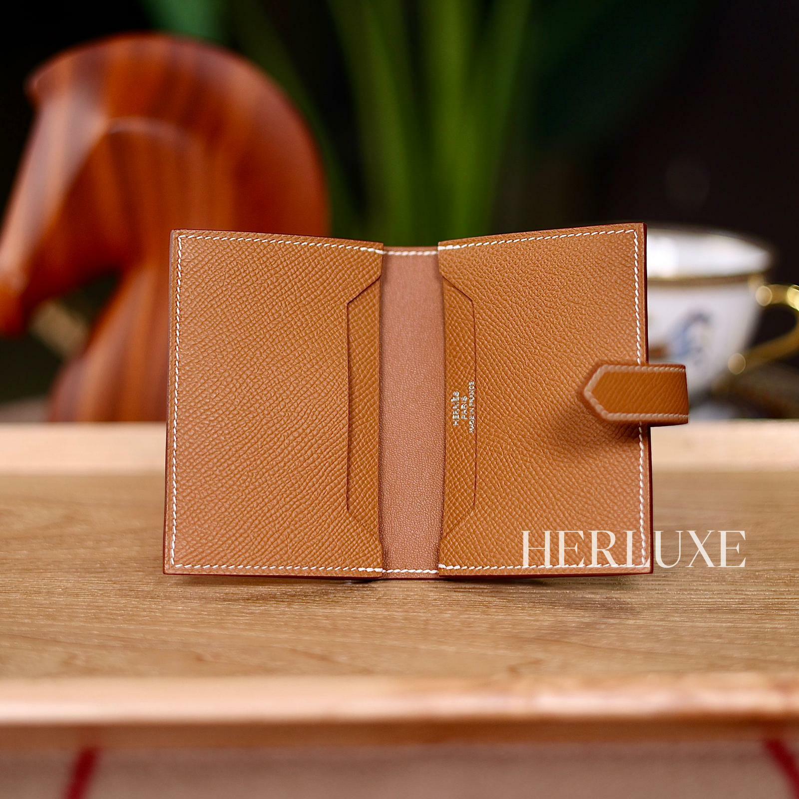Bearn mini card holder 37 gold ck epsom