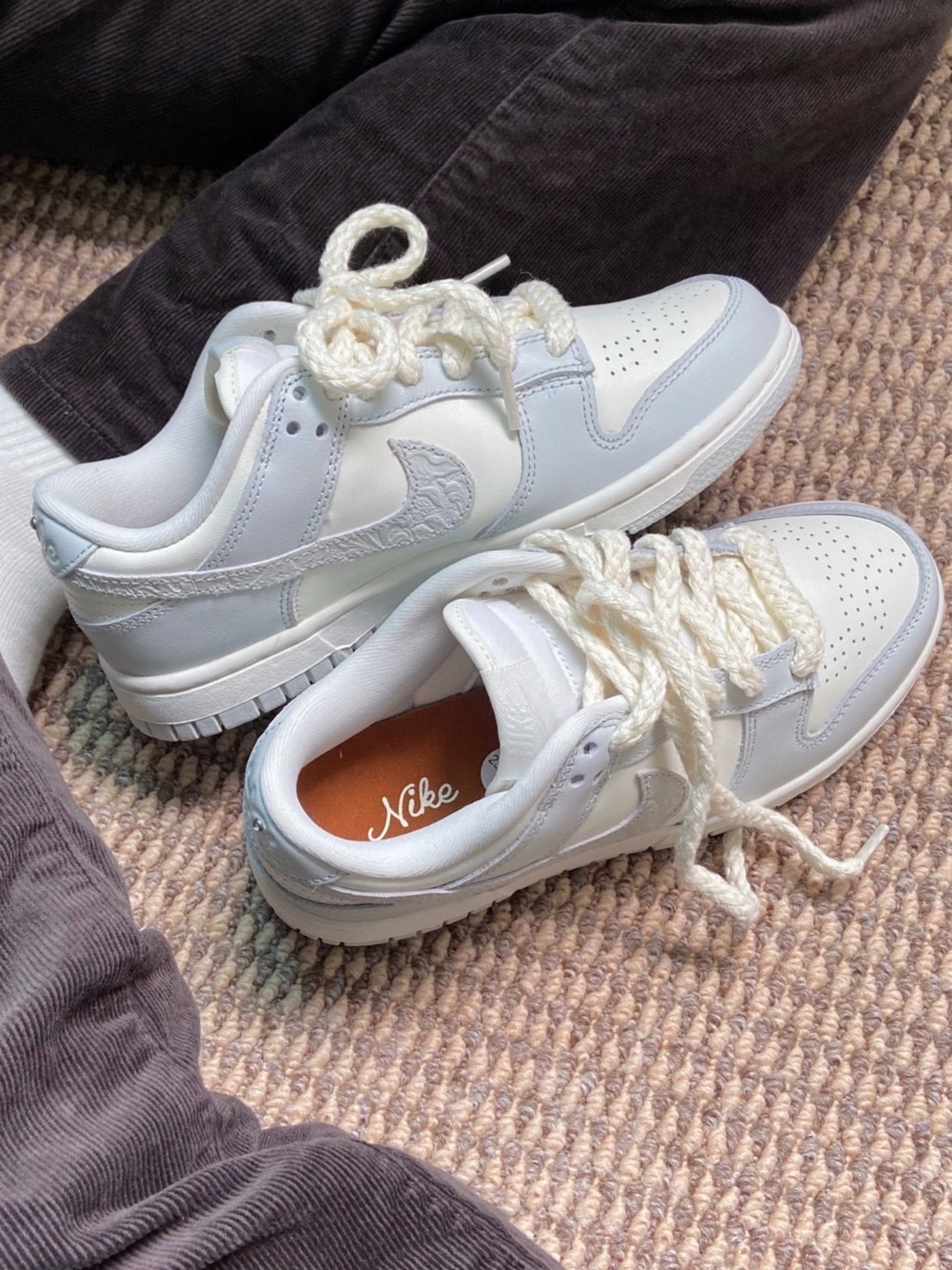 NIKE DUNK LOW 骨白浮雕 奶油 白灰 FJ4553-133