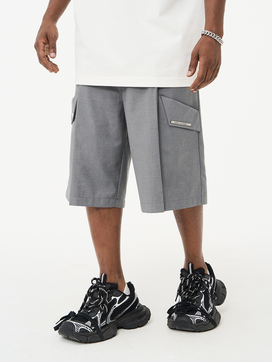 Harsh and Cruel 23SS 拉鍊四合釦簡約西裝短褲 HM232130173