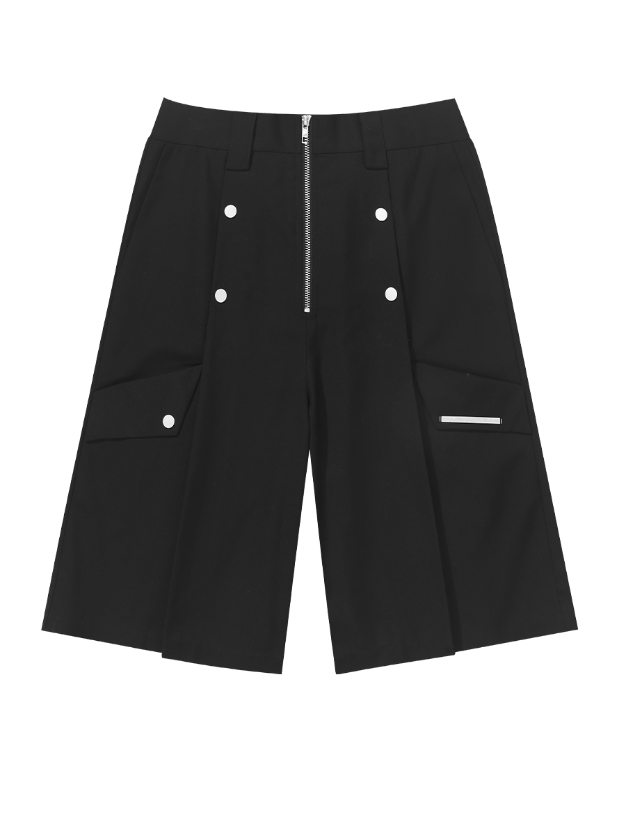 Harsh and Cruel 23SS 拉鍊四合釦簡約西裝短褲 HM232130173