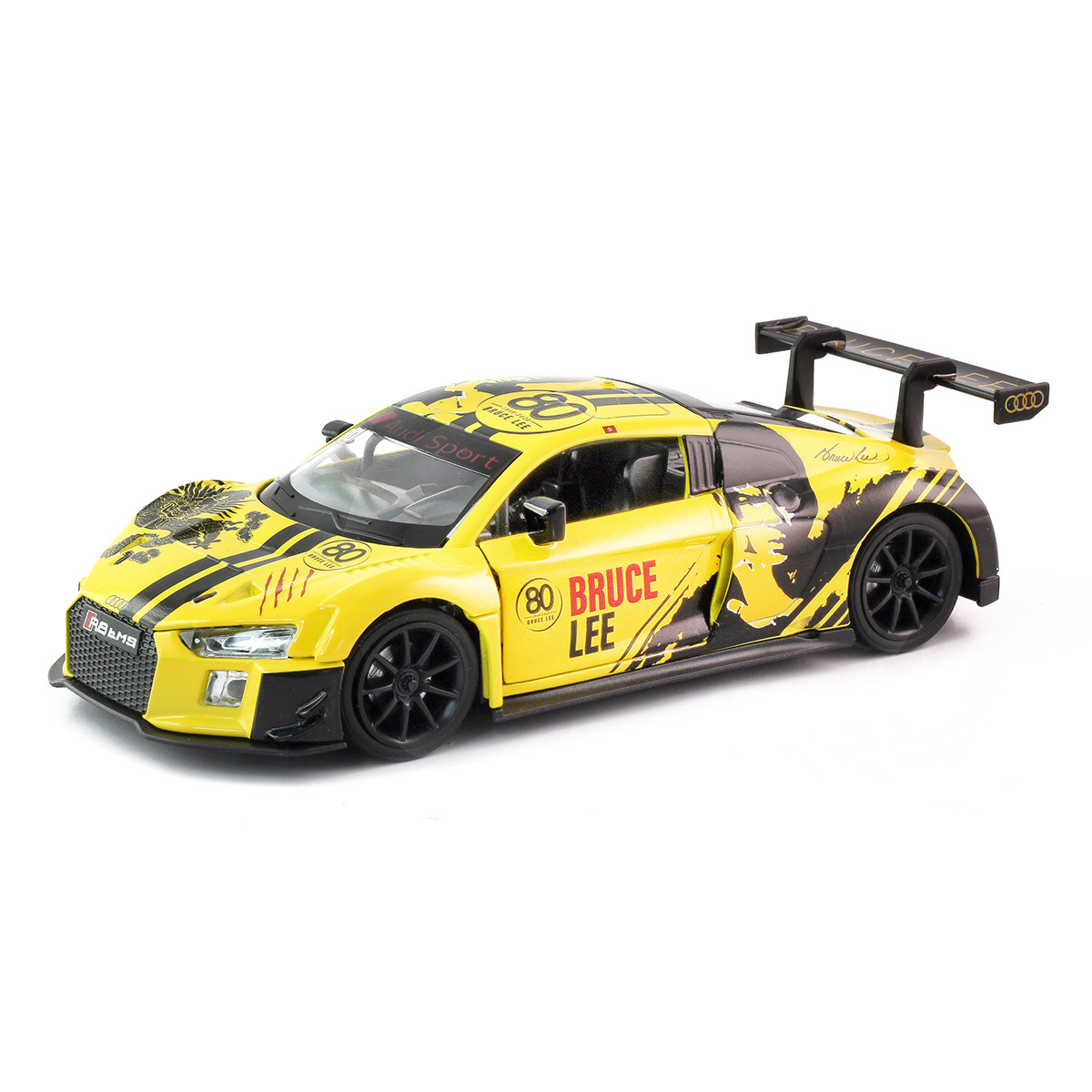合金模型車 - 1:32 Audi R8 LMS 李小龍80週年紀念版