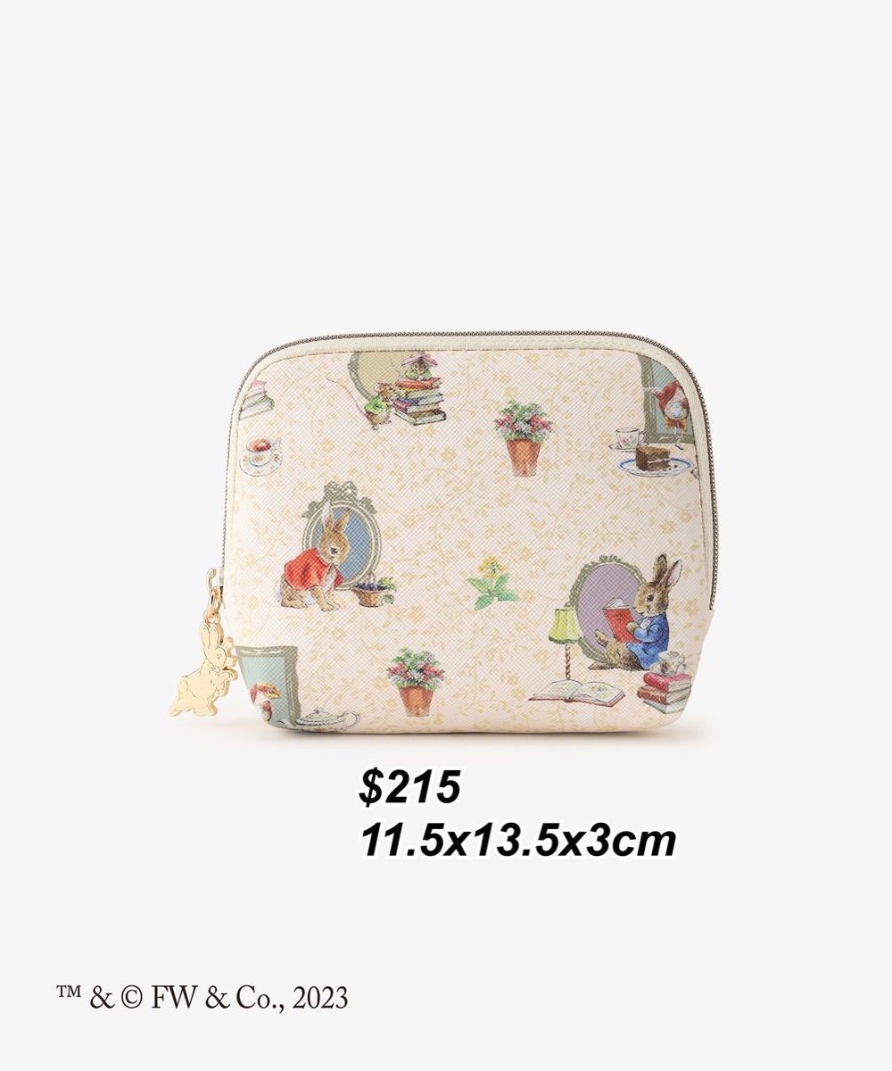 Afternoon tea x Peter Rabbit 圖案正方形小pouch
