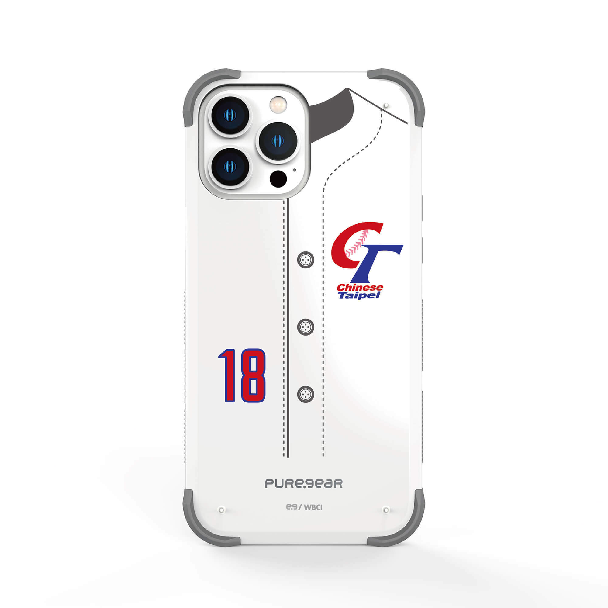 iPhone 13/12/11 坦克軍規防摔手機 / CT球衣 18-58 (WBC)