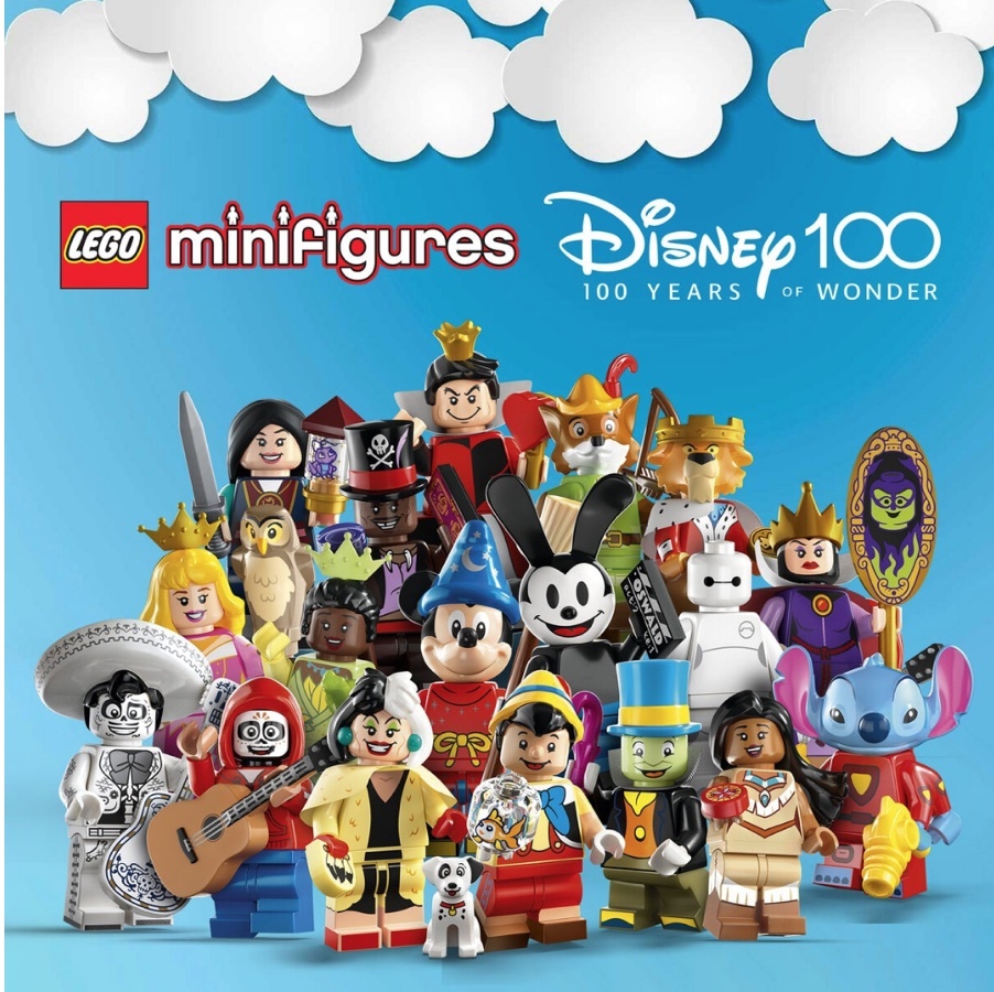 [飛米樂高積木磚賣店] LEGO 71038 Minifigures-迪士尼 100 週年紀念（一箱36包原箱，不保證兩套）