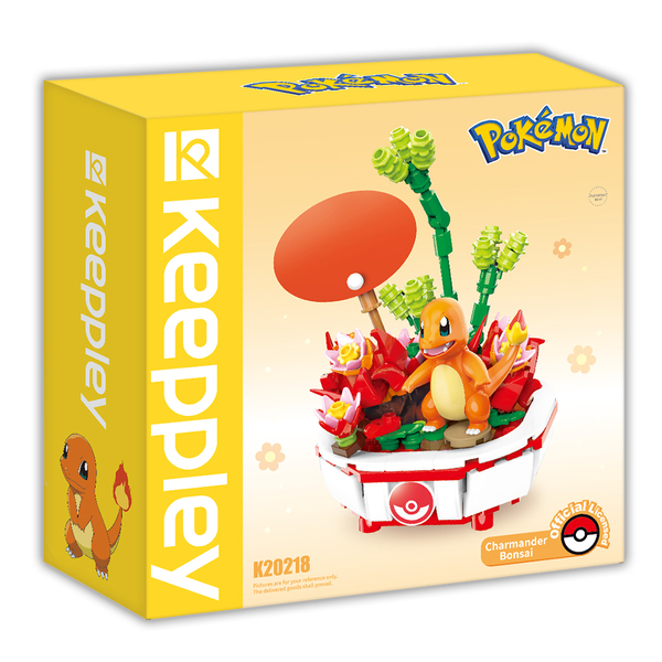 《 QMAN 》寶可夢 盆栽系列積木 小火龍