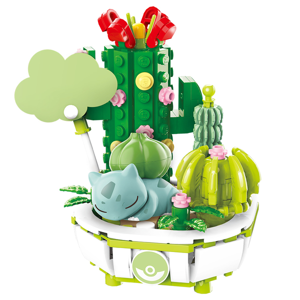 《 QMAN 》寶可夢 盆栽系列積木 妙蛙種子