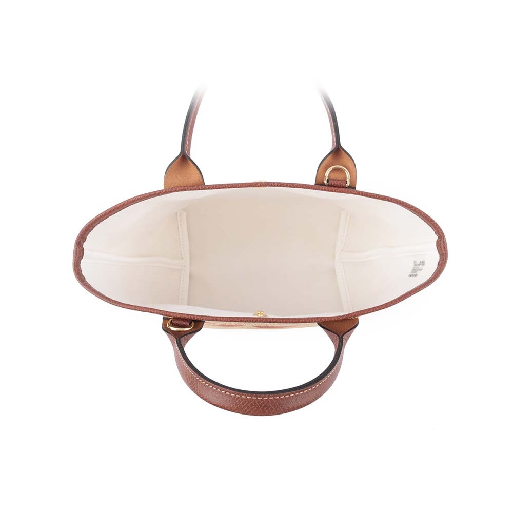 【LONGCHAMP】S號 LE PANIER PLIAGE 草編二用包(棕色)