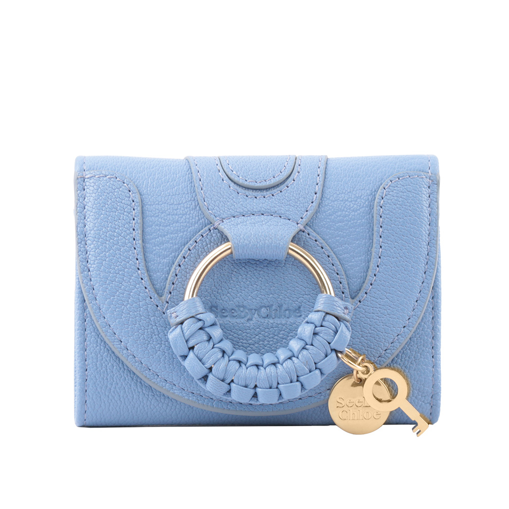【SEE BY CHLOE】HANA系列三折零錢袋短夾(波斯藍)
